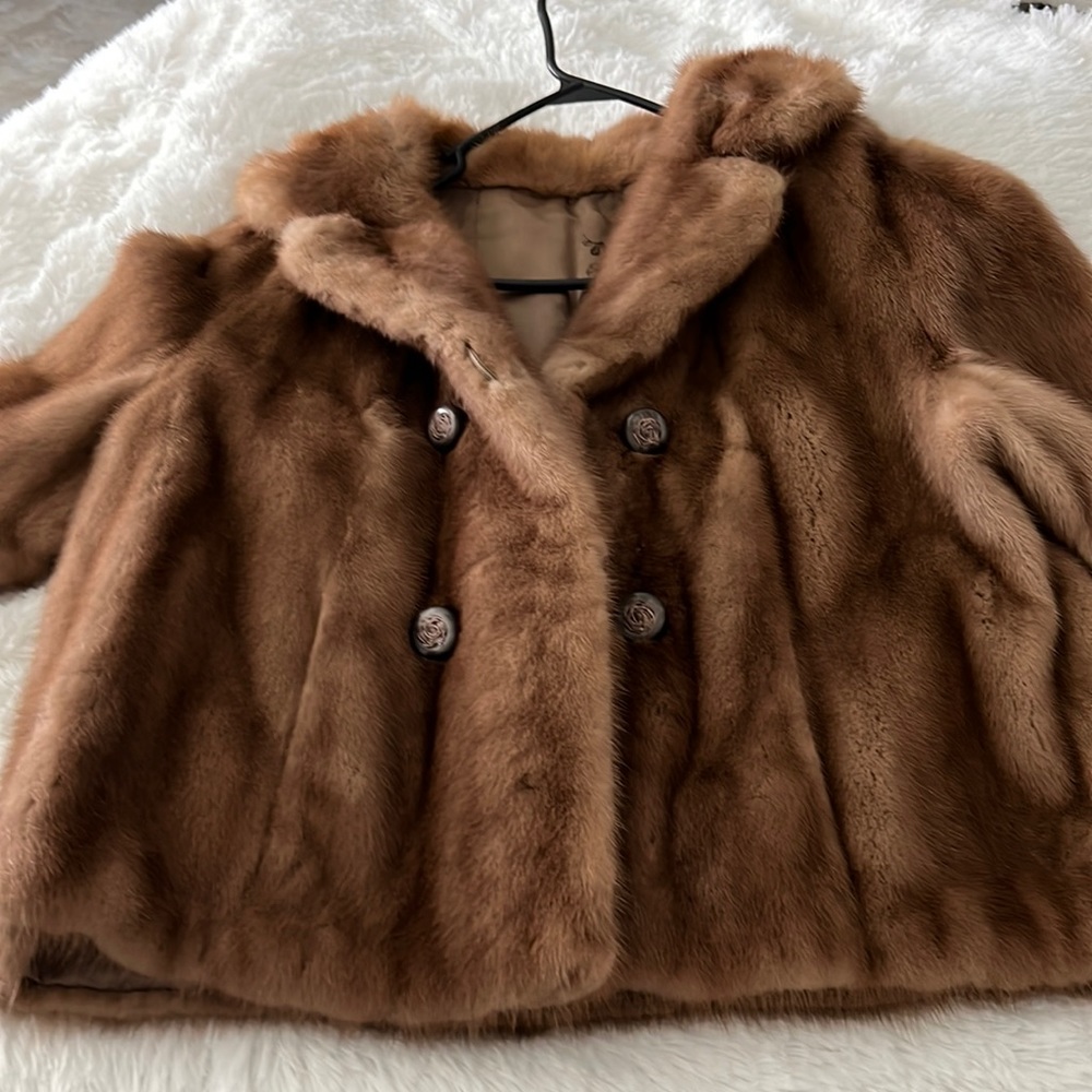 Mink jacket, very comfortable.